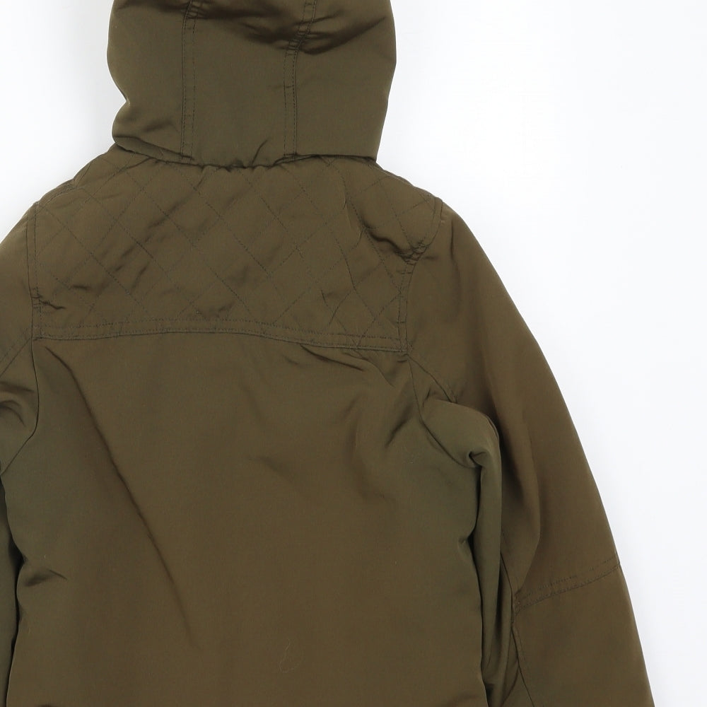 George Boys Green   Parka Coat Size 5-6 Years
