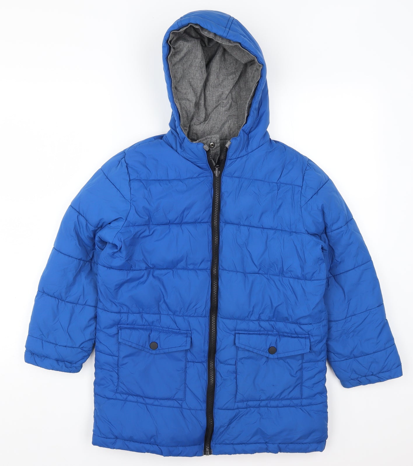 Marks and Spencer Boys Blue   Basic Coat Coat Size 9-10 Years