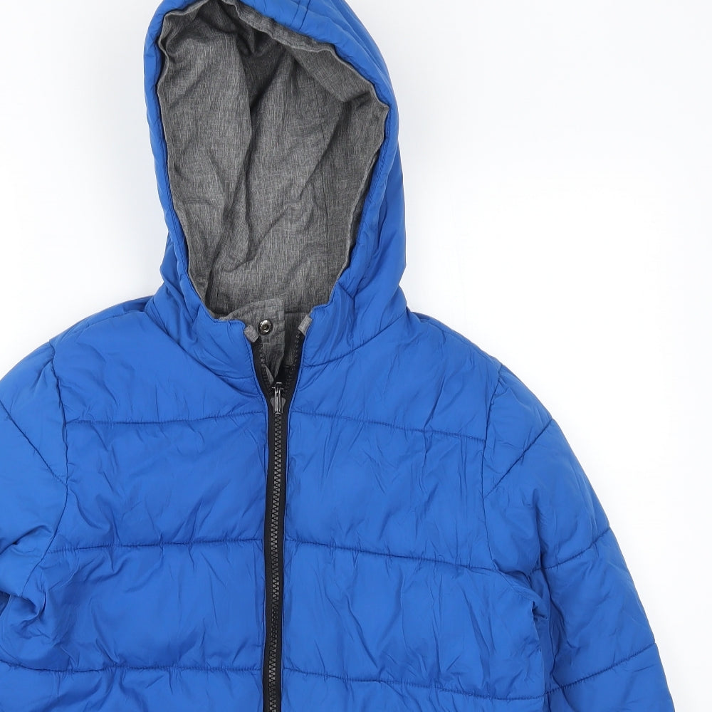 Marks and Spencer Boys Blue   Basic Coat Coat Size 9-10 Years