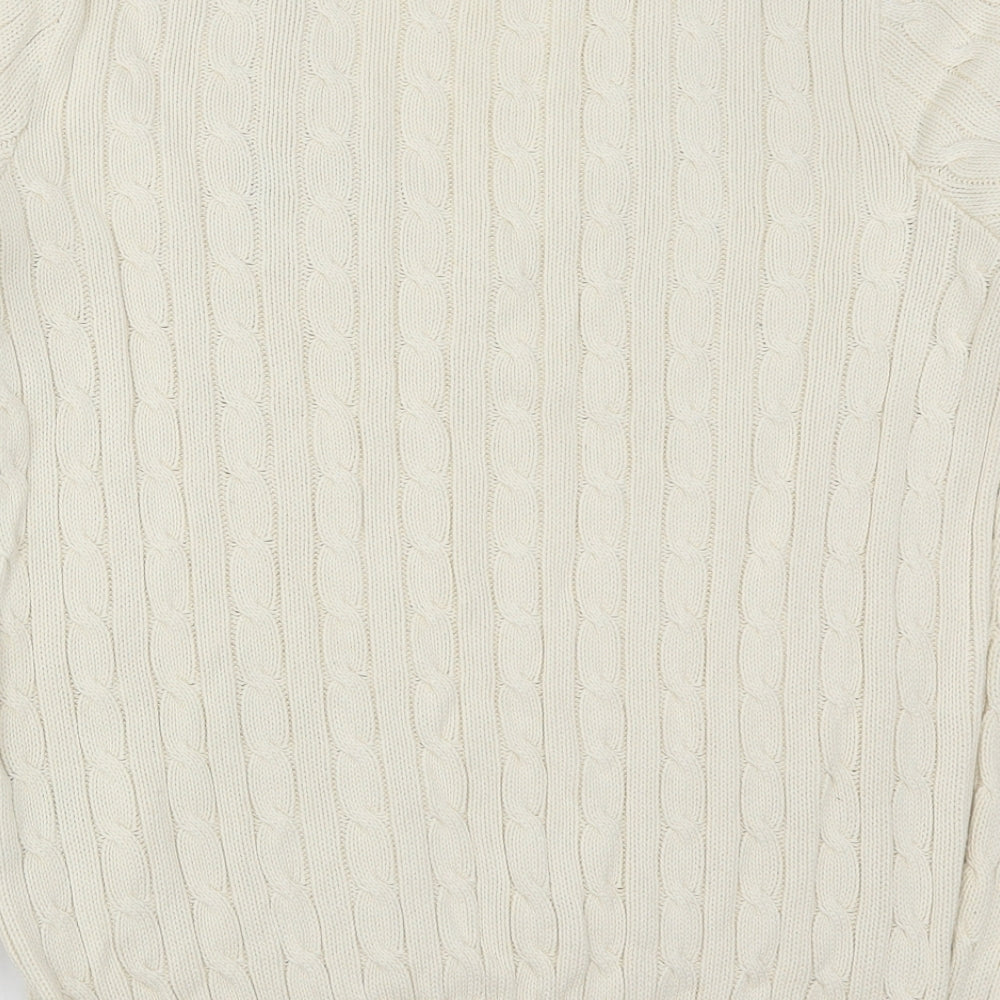 Ralph Lauren Mens Ivory  Knit Pullover Jumper Size L  - Cream Colour