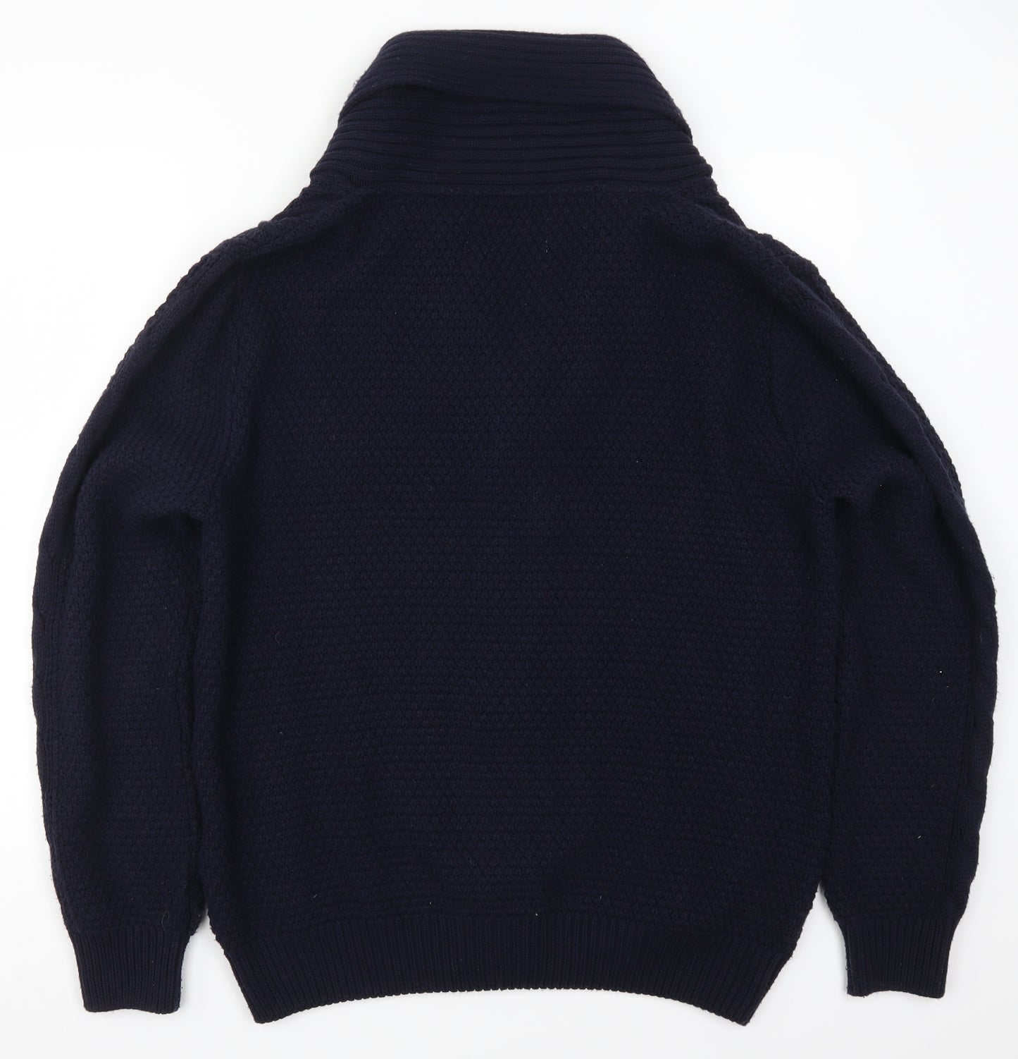 River Island Mens Blue  Knit Cardigan Jumper Size XL