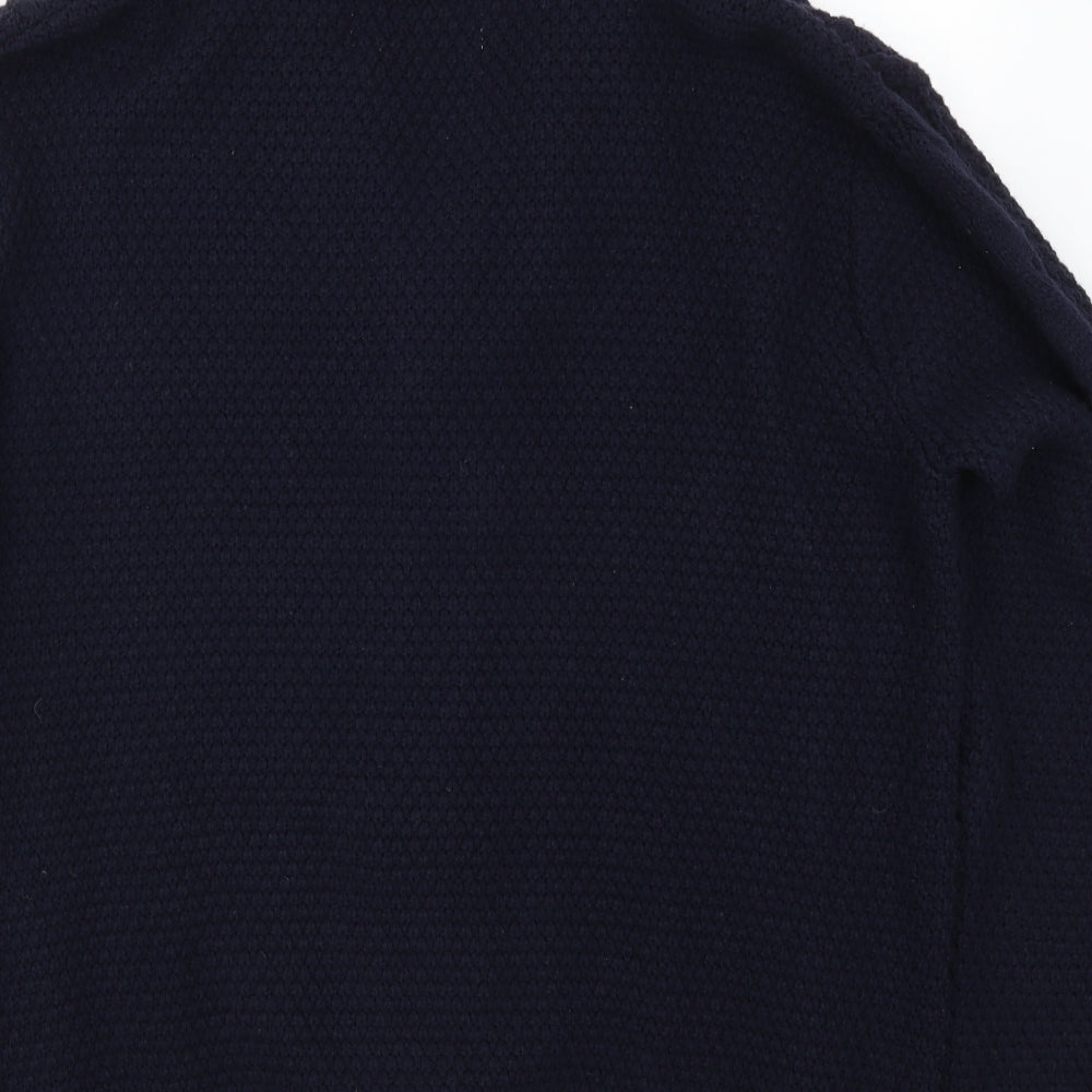 River Island Mens Blue  Knit Cardigan Jumper Size XL