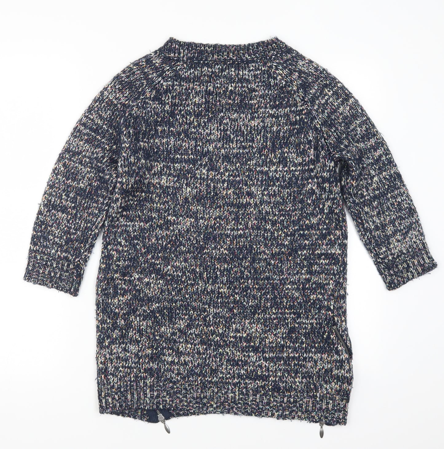 Per Una Womens Blue  Knit Pullover Jumper Size 10