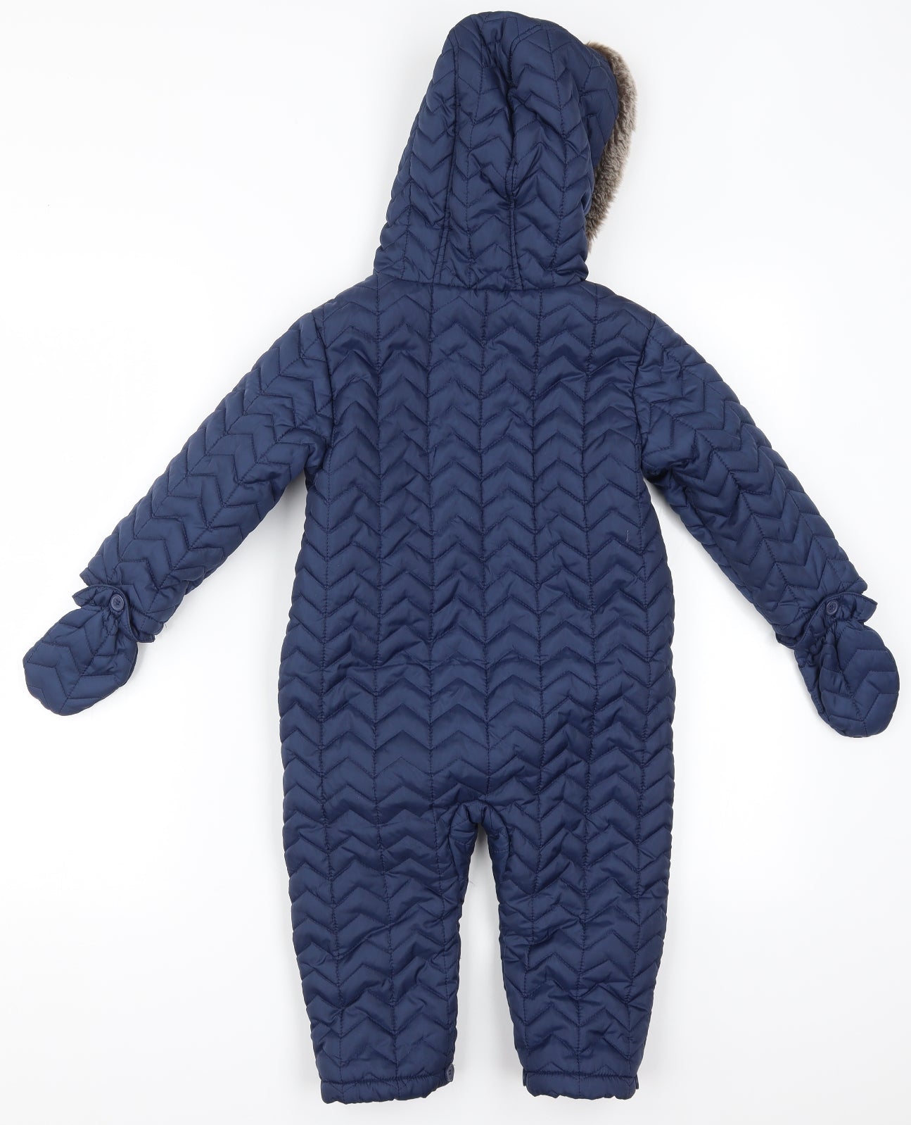 TU Baby Beige   Quilted Coat Size 18-24 Months