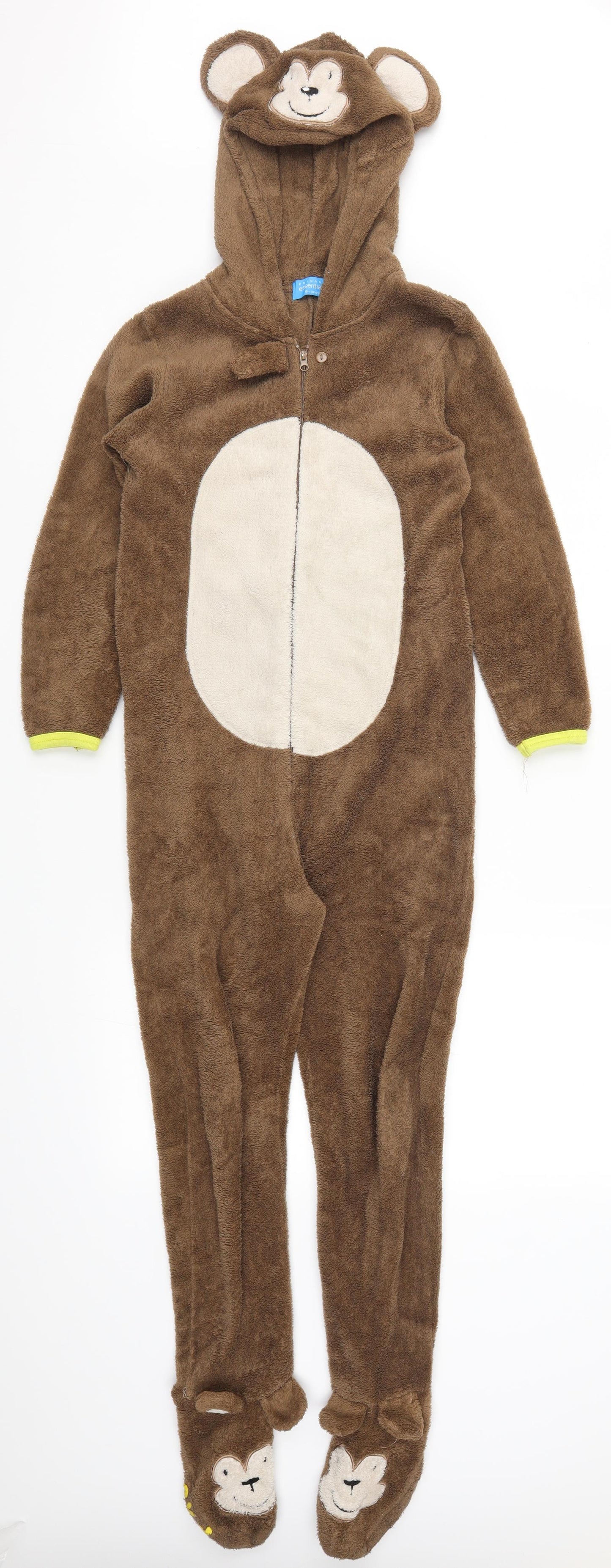 Primark Boys Brown Solid   Bodysuit Size 9-10 Years  - Monkey