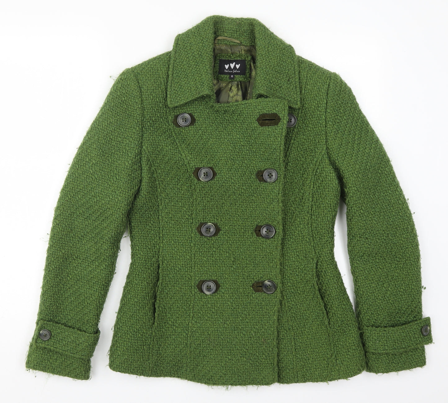 Marks and Spencer Womens Green   Pea Coat Coat Size 10