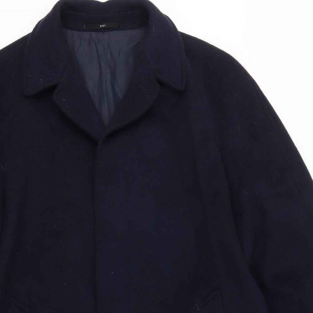 Lance Mens Blue   Pea Coat Coat Size XL