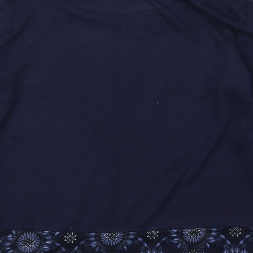 Lakeland Womens Blue Geometric  Pullover Jumper Size M