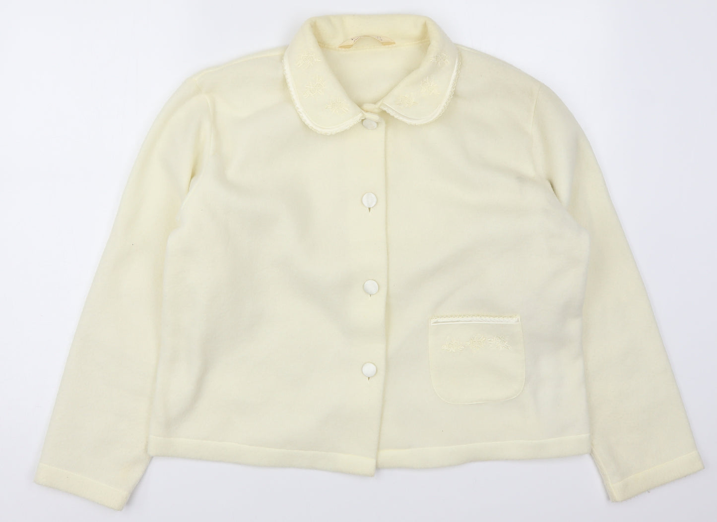 EWM Womens Ivory  Fleece Jacket  Size 14