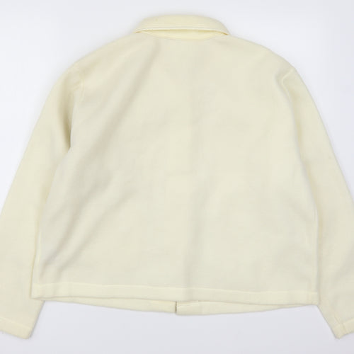 EWM Womens Ivory  Fleece Jacket  Size 14
