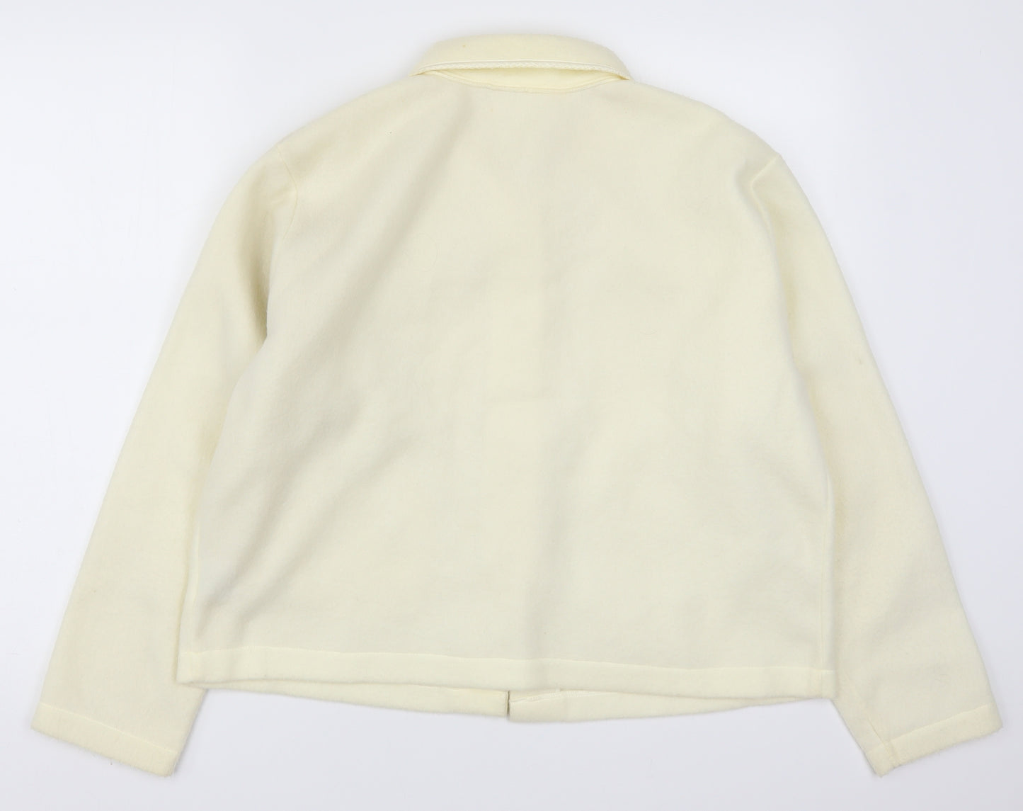 EWM Womens Ivory  Fleece Jacket  Size 14