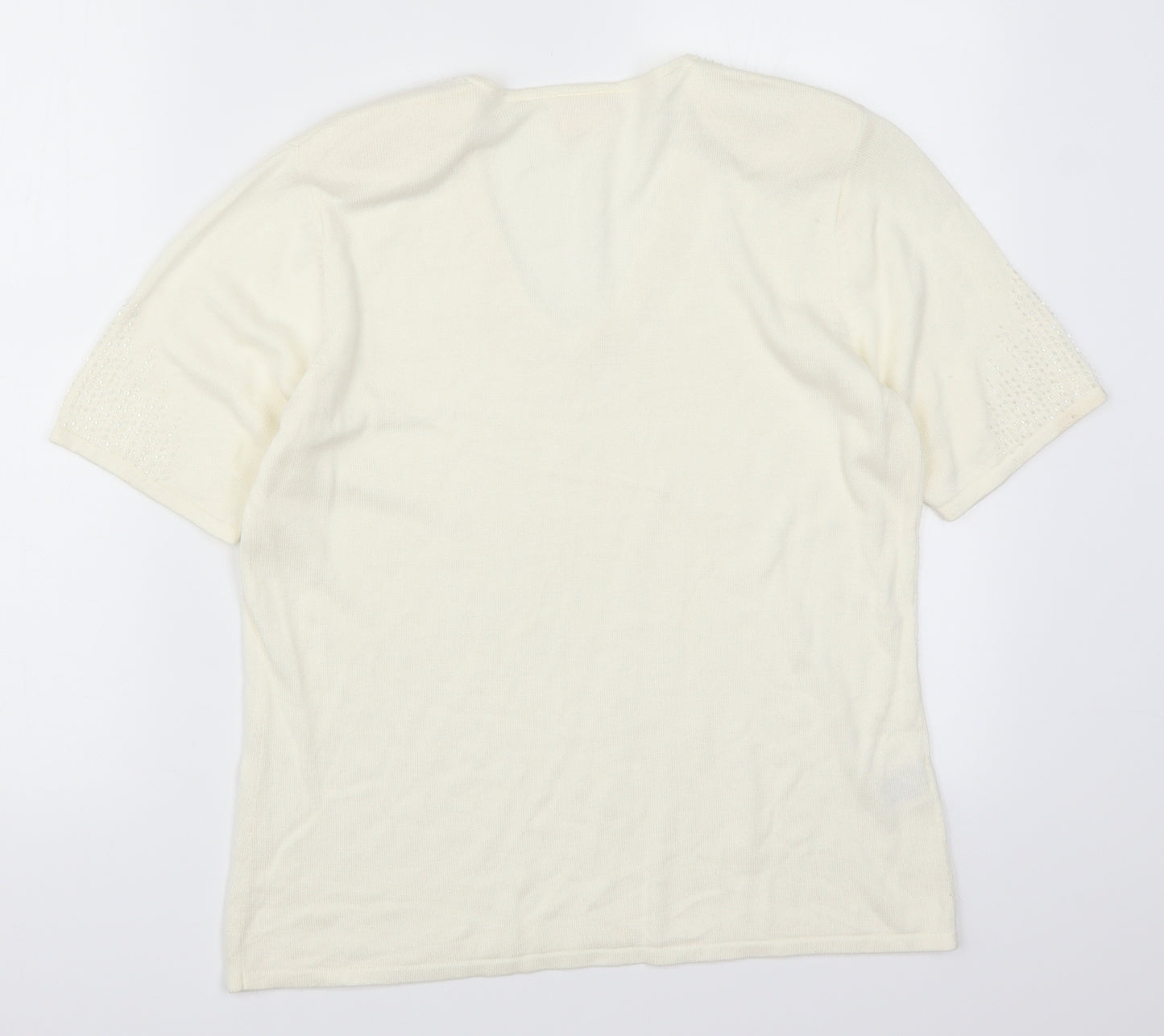 Country Casuals Womens Ivory   Basic T-Shirt Size L