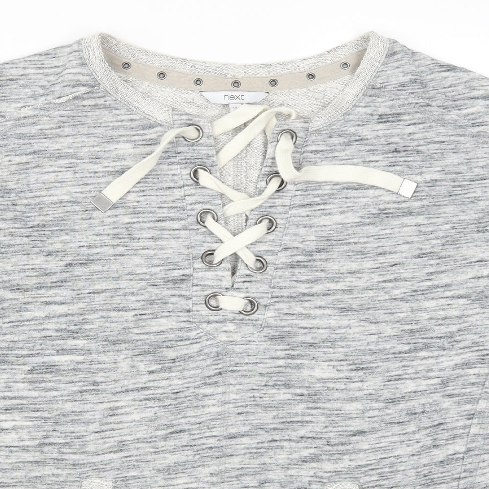 NEXT Womens Grey   Pullover Sweatshirt Size 14