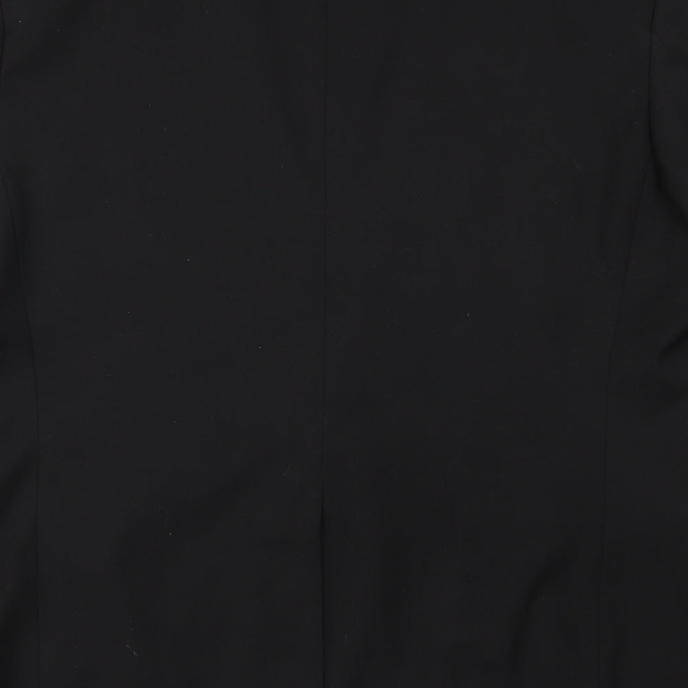Cedar Wood State Mens Black   Jacket Suit Jacket Size 46
