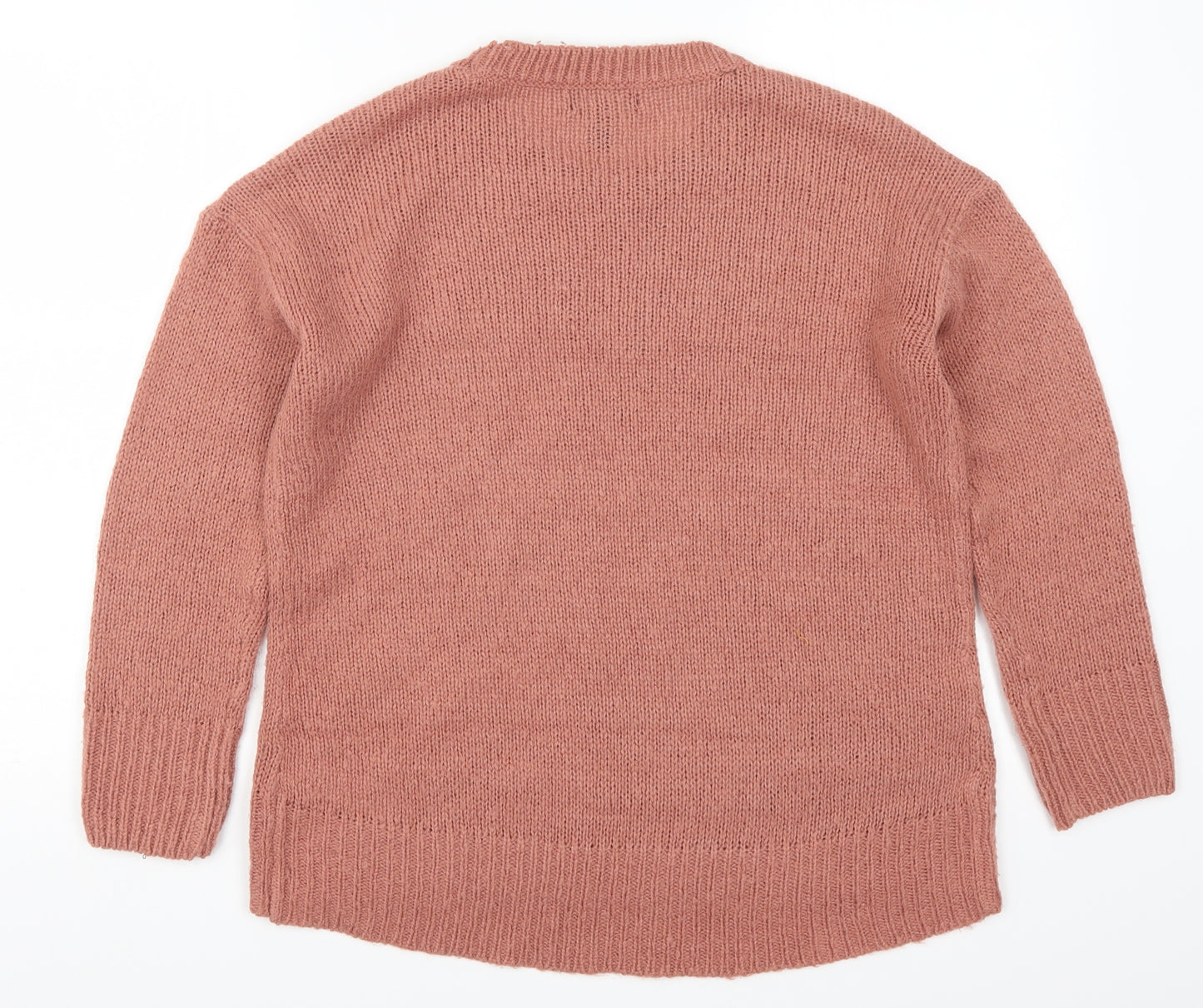 New Look Womens Pink  Knit Pullover Jumper Size S
