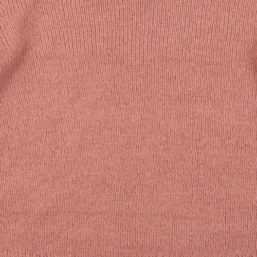 New Look Womens Pink  Knit Pullover Jumper Size S