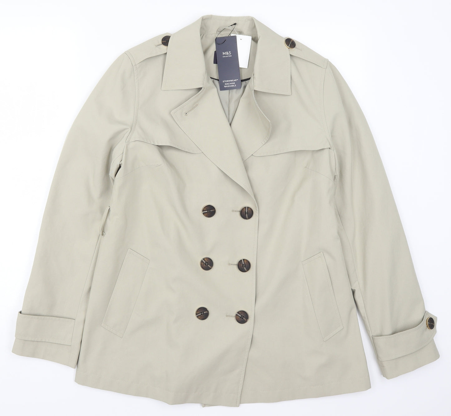 Marks and Spencer Womens Beige   Trench Coat Coat Size 10