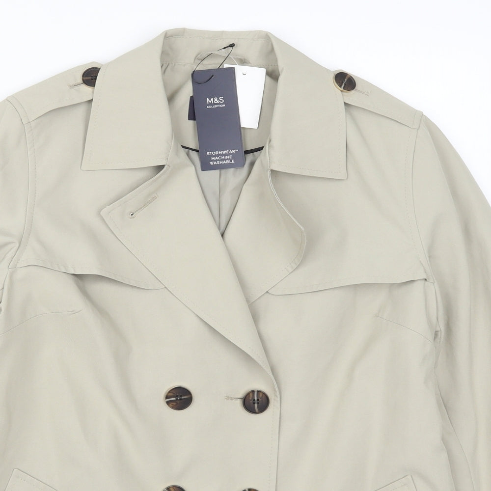 Marks and Spencer Womens Beige   Trench Coat Coat Size 10