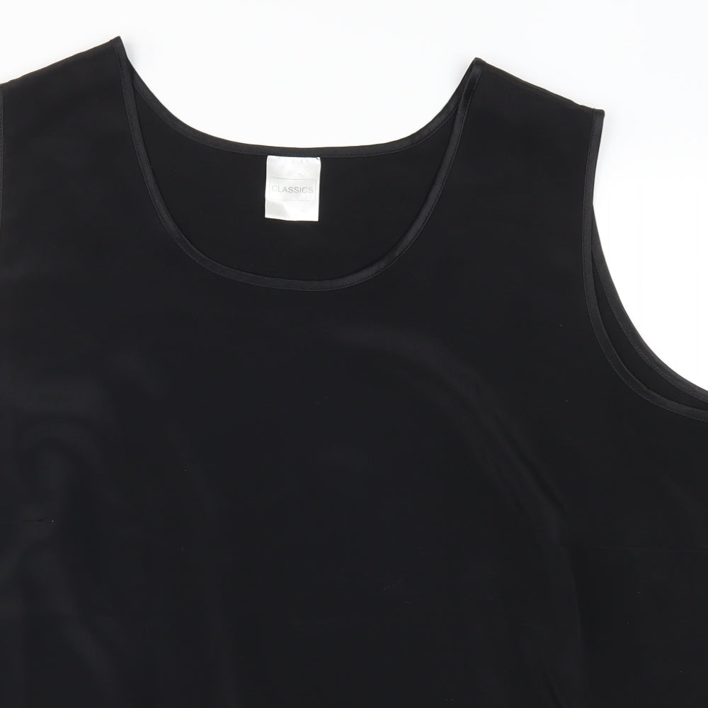 Classics Womens Black   Basic Tank Size 28