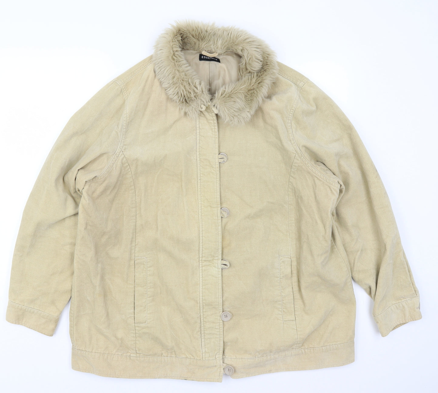 essence Womens Beige   Jacket  Size 20