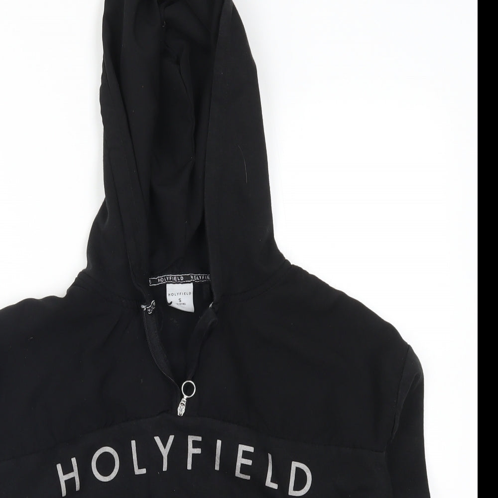 Holyfield Girls Black   Pullover Hoodie Size 10-11 Years