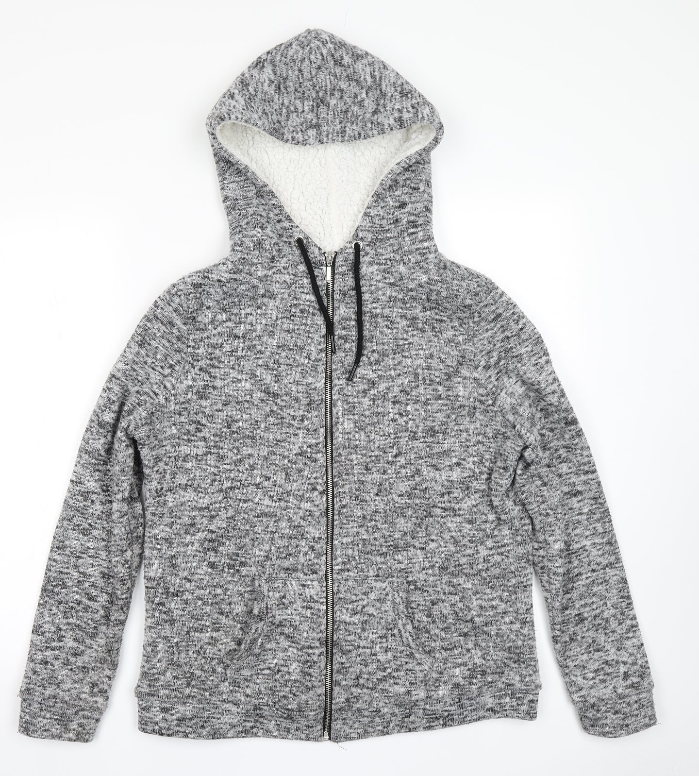 Primark Womens Grey   Full Zip Hoodie Size M