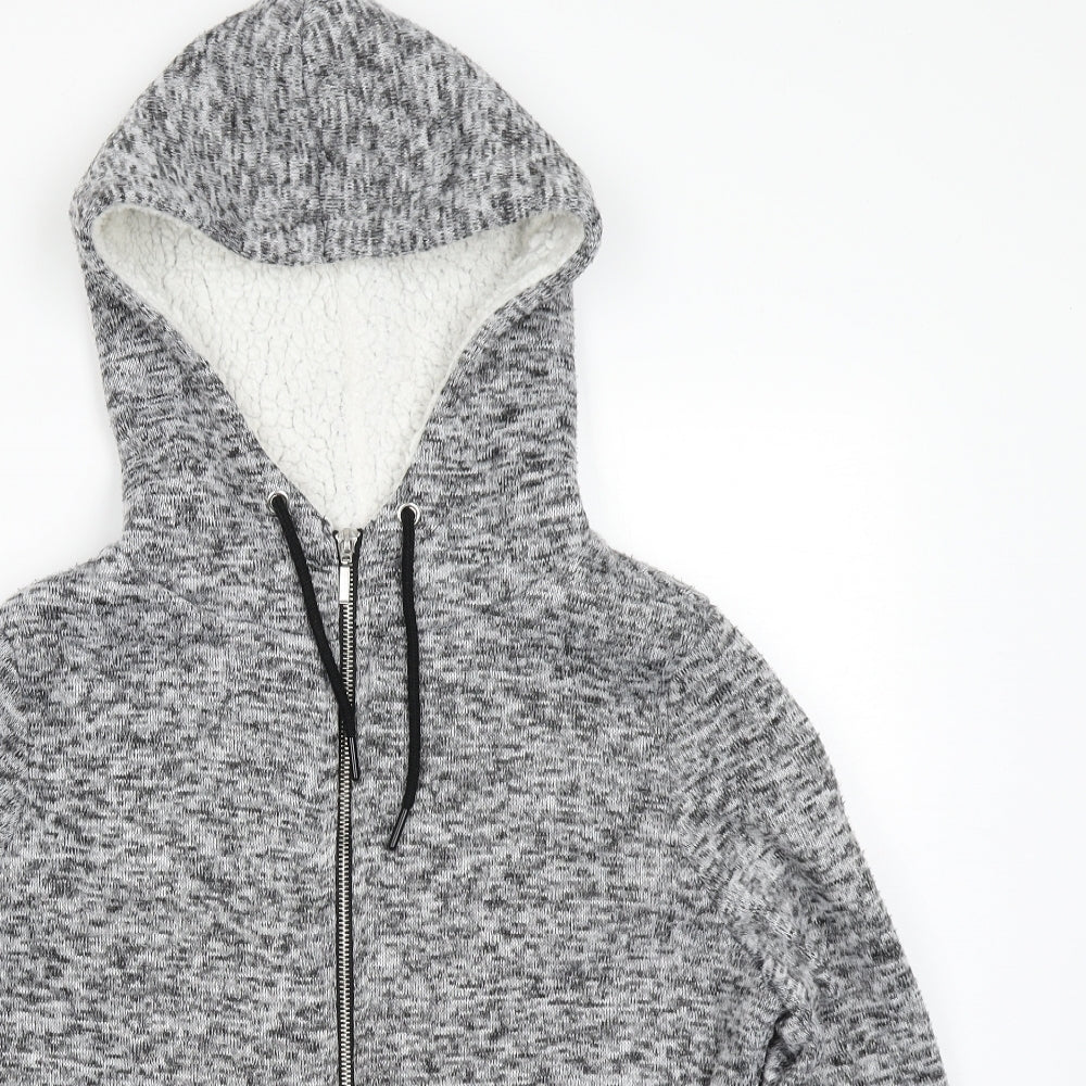 Primark Womens Grey   Full Zip Hoodie Size M