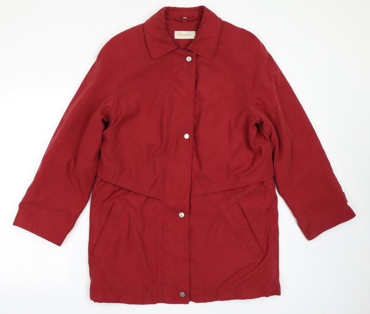 Dannimac Womens Red   Overcoat Coat Size M