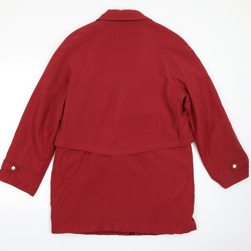 Dannimac Womens Red   Overcoat Coat Size M