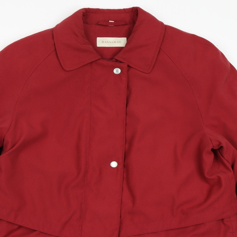 Dannimac Womens Red   Overcoat Coat Size M