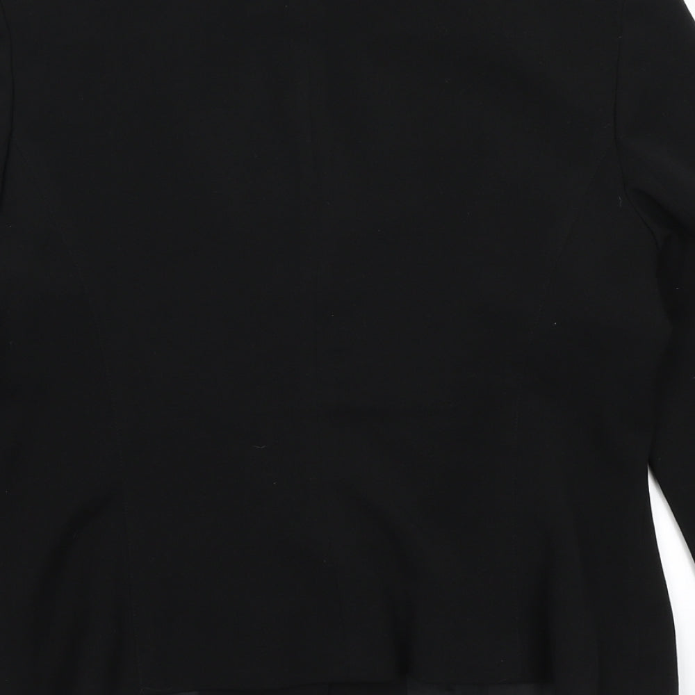 C.M.D Womens Black   Jacket Blazer Size 12