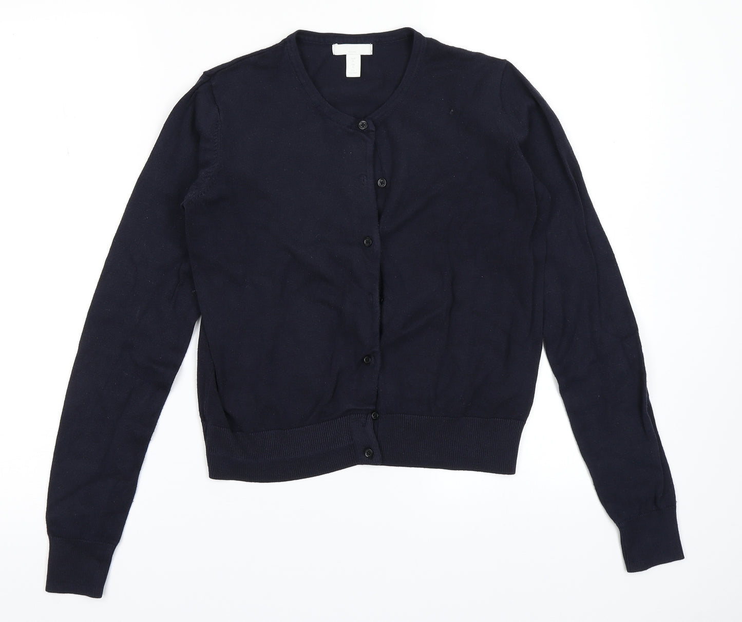 H&M Womens Blue  Knit Cardigan Jumper Size S