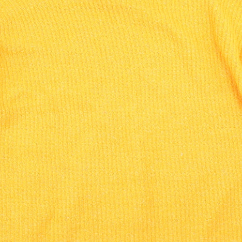 F&F Womens Yellow  Knit Pullover Jumper Size 14