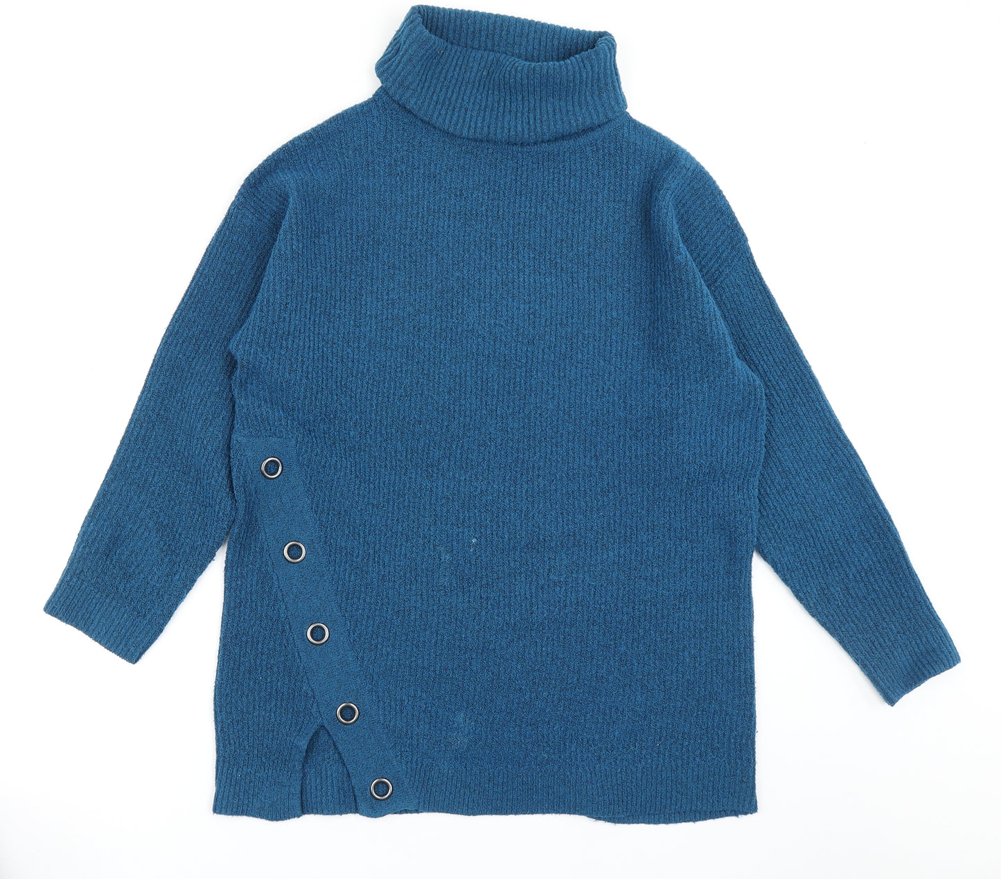 M&Co Womens Blue  Knit Pullover Jumper Size 12