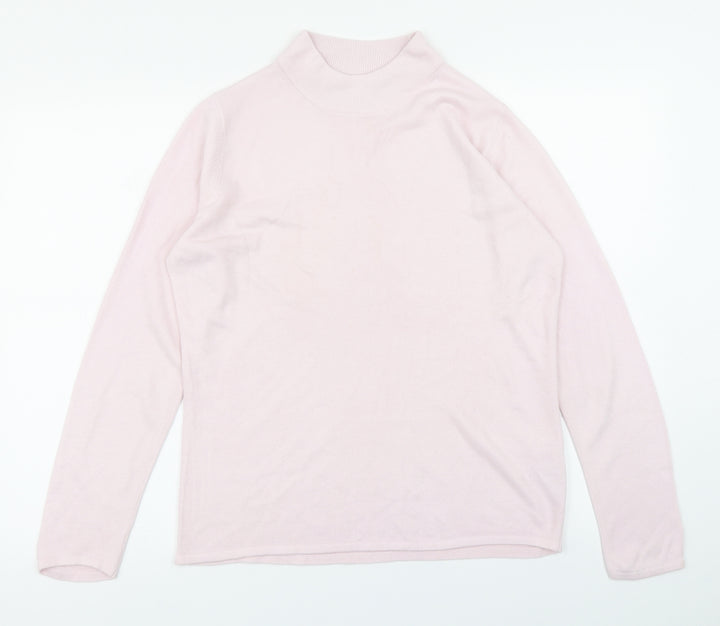 Bonmarché Womens Pink  Knit Pullover Jumper Size S