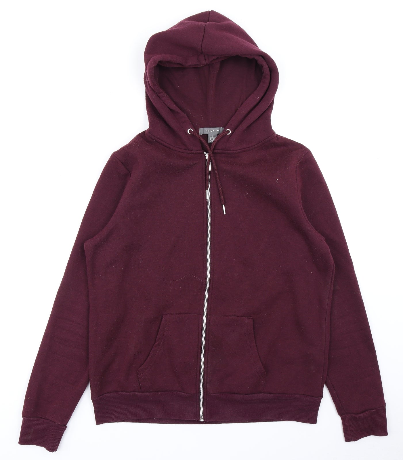Primark Womens Red   Full Zip Hoodie Size L