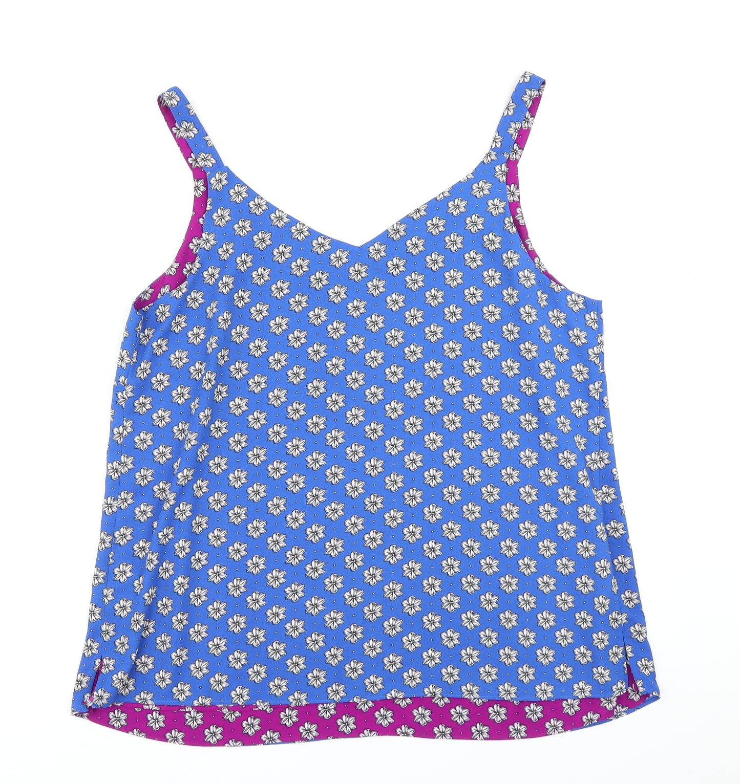 Bonmarché Womens Blue Floral  Basic Blouse Size 18
