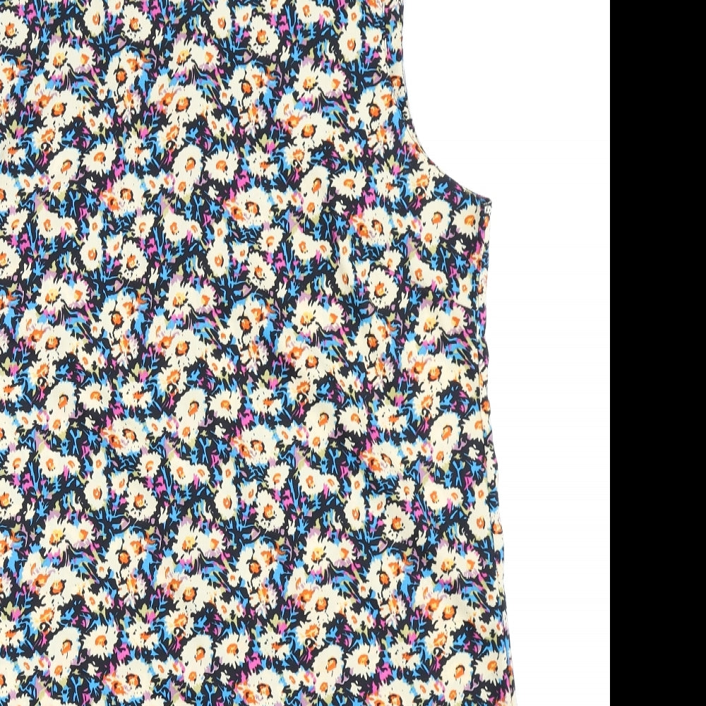 Kushi Womens Blue Floral  A-Line  Size 18