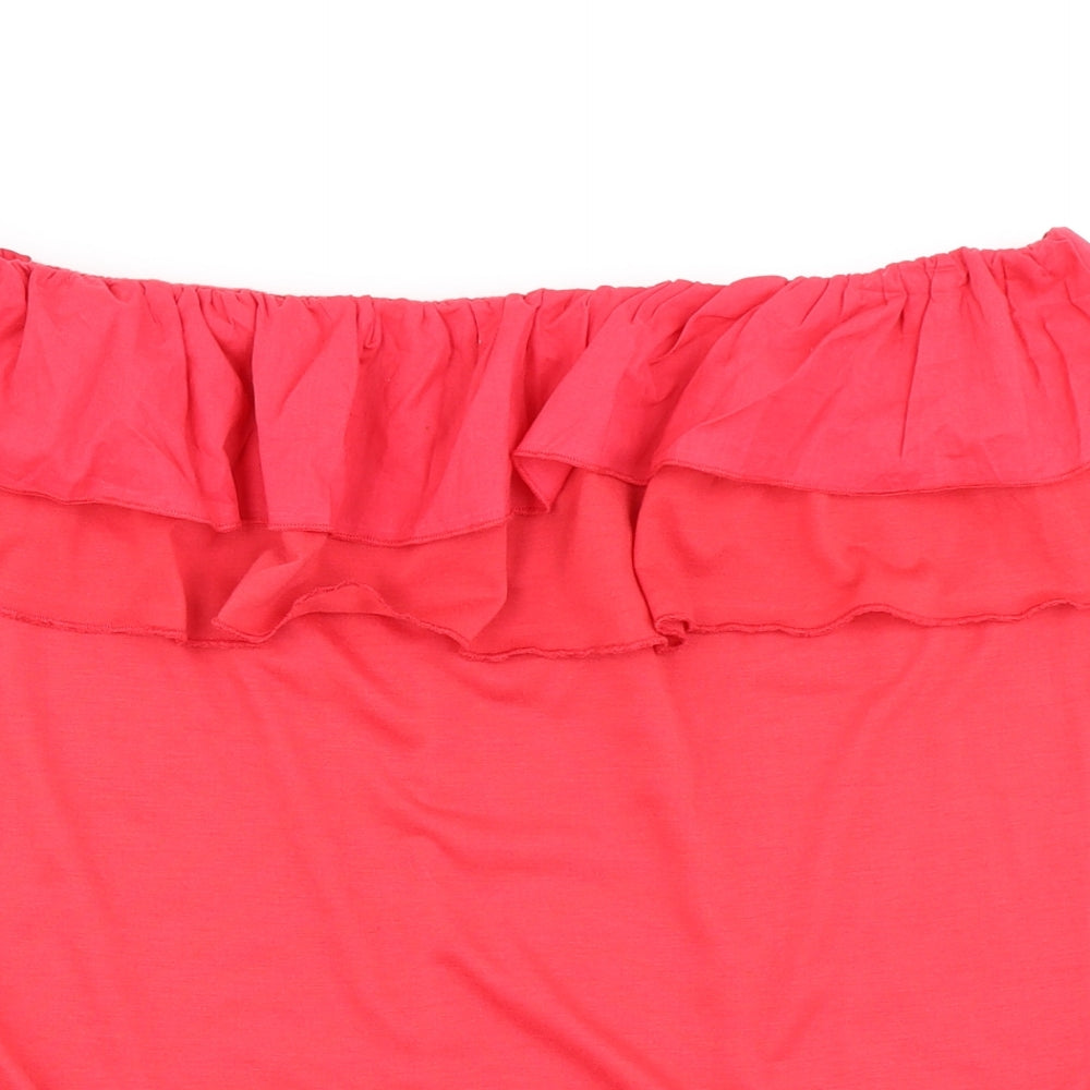 Peacocks Womens Pink   Basic Blouse Size L  - Bandeau