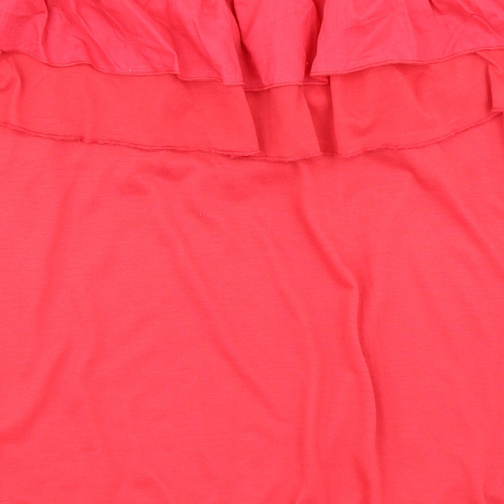 Peacocks Womens Pink   Basic Blouse Size L  - Bandeau