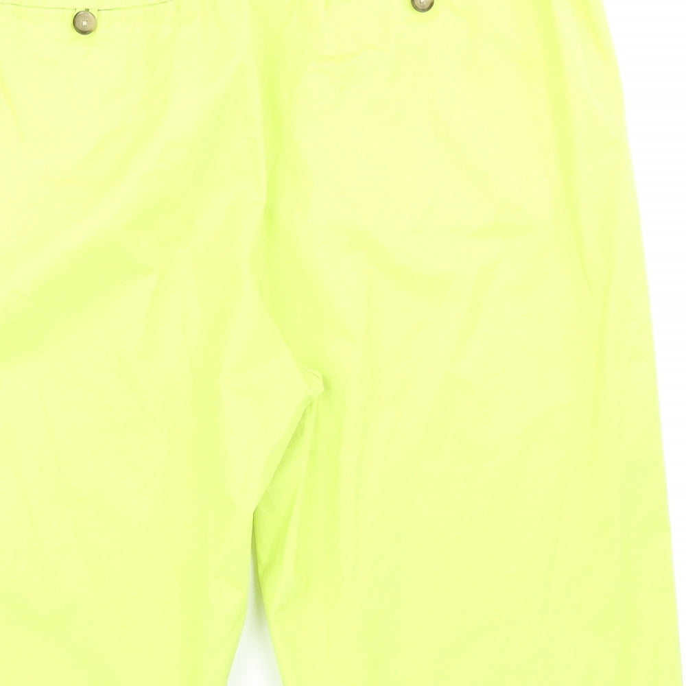Cotton Traders Womens Yellow   Chino Shorts Size 14