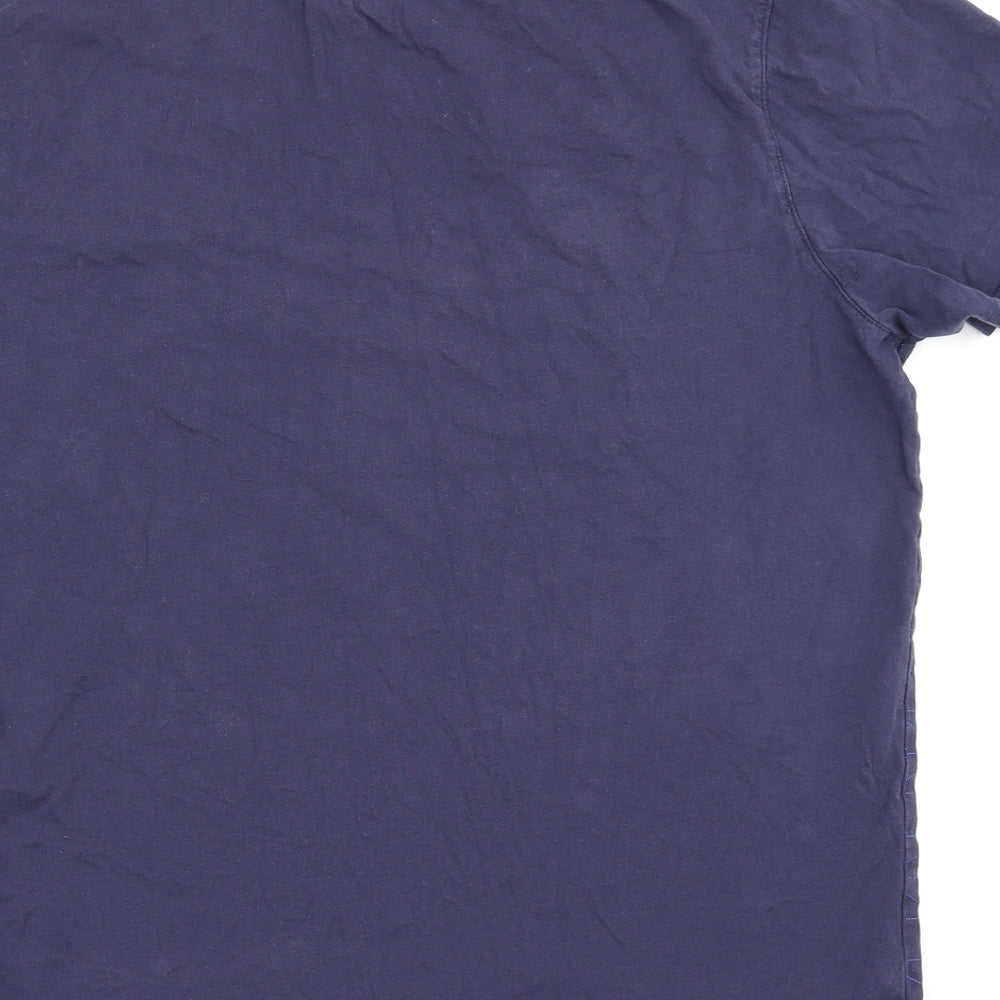 Luke Mens Blue Geometric   T-Shirt Size L