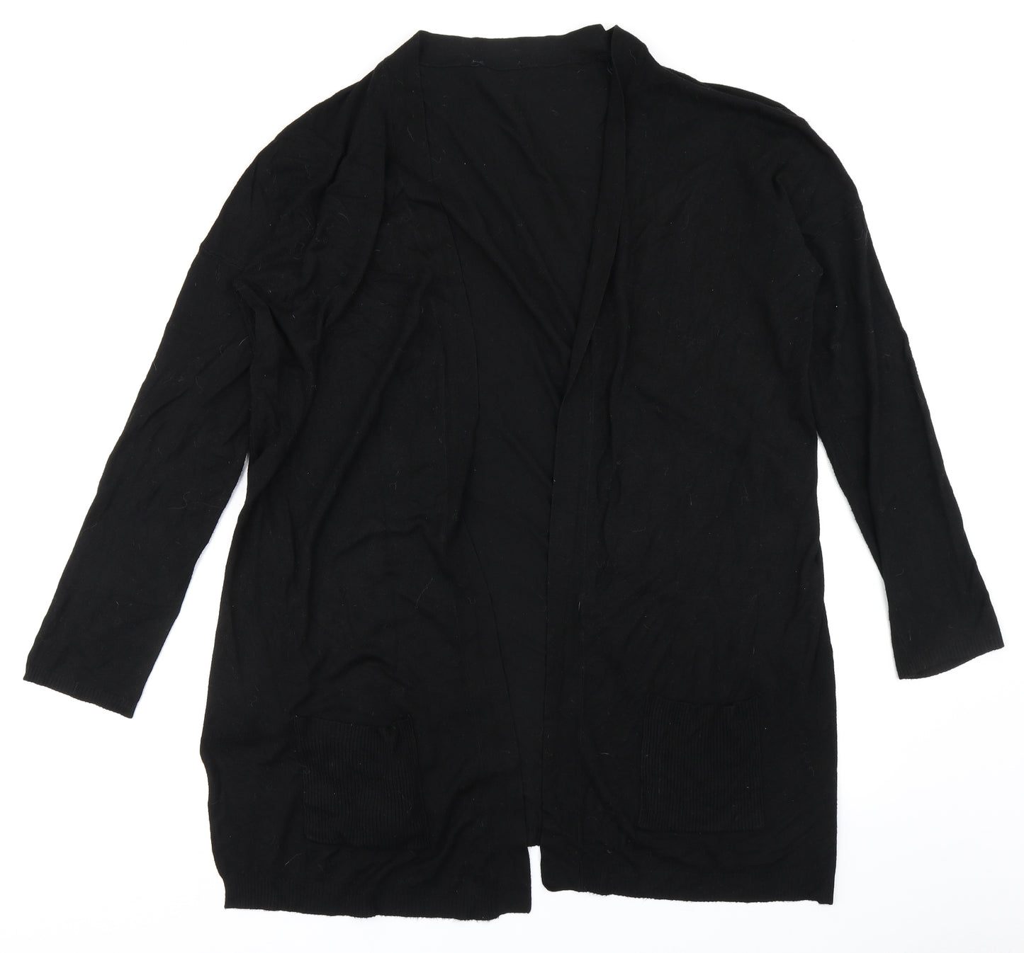Peacocks Womens Black  Knit Cardigan Jumper Size XL