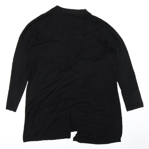 Peacocks Womens Black  Knit Cardigan Jumper Size XL