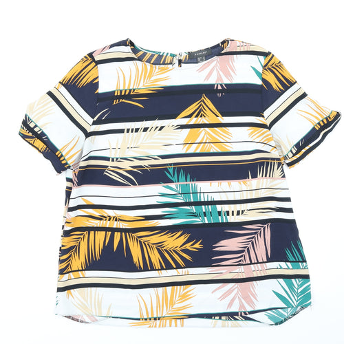Primark Womens Blue Floral  Basic Blouse Size 16