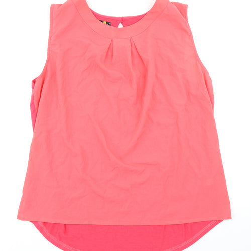 Charlotte Gold Womens Pink   Basic Blouse Size 18