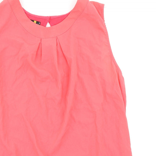 Charlotte Gold Womens Pink   Basic Blouse Size 18