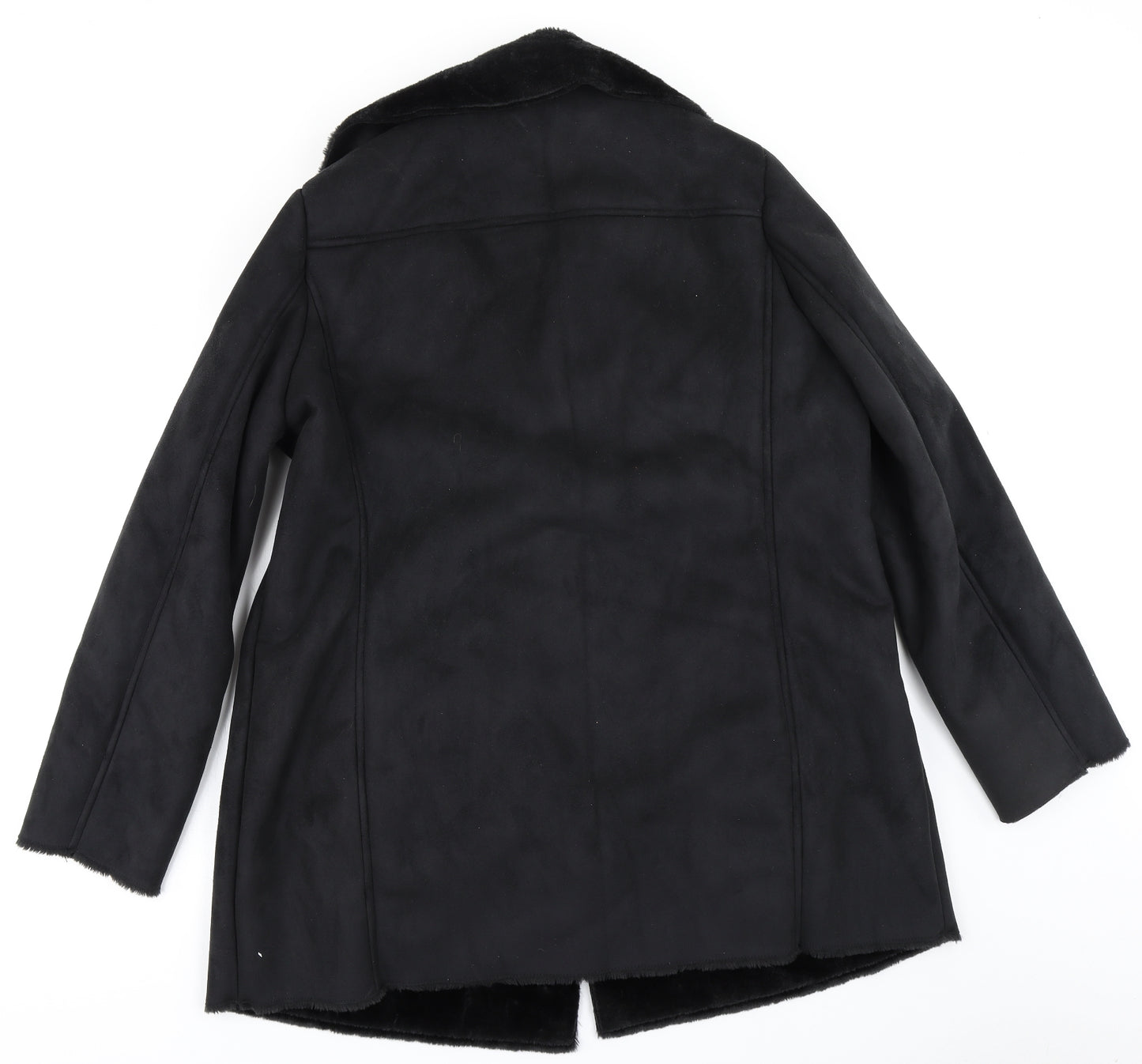 David Emanuel Womens Black   Overcoat Coat Size 18