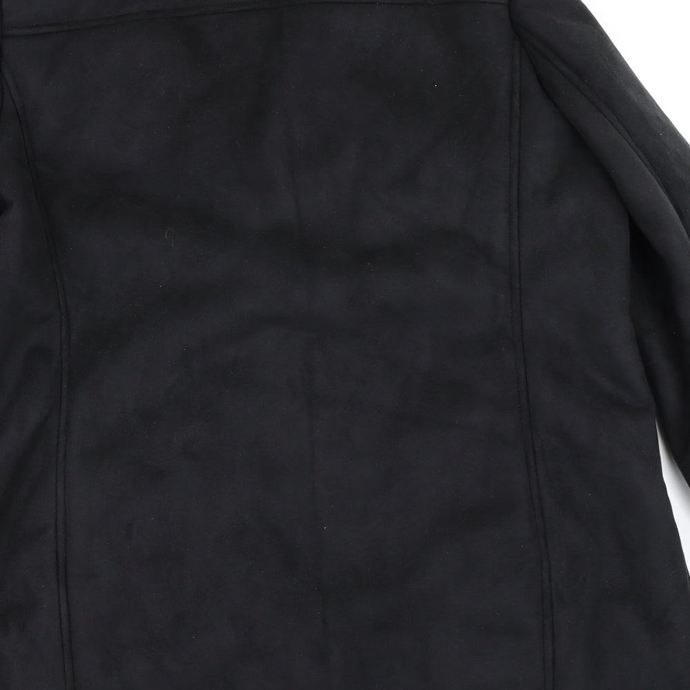 David Emanuel Womens Black   Overcoat Coat Size 18