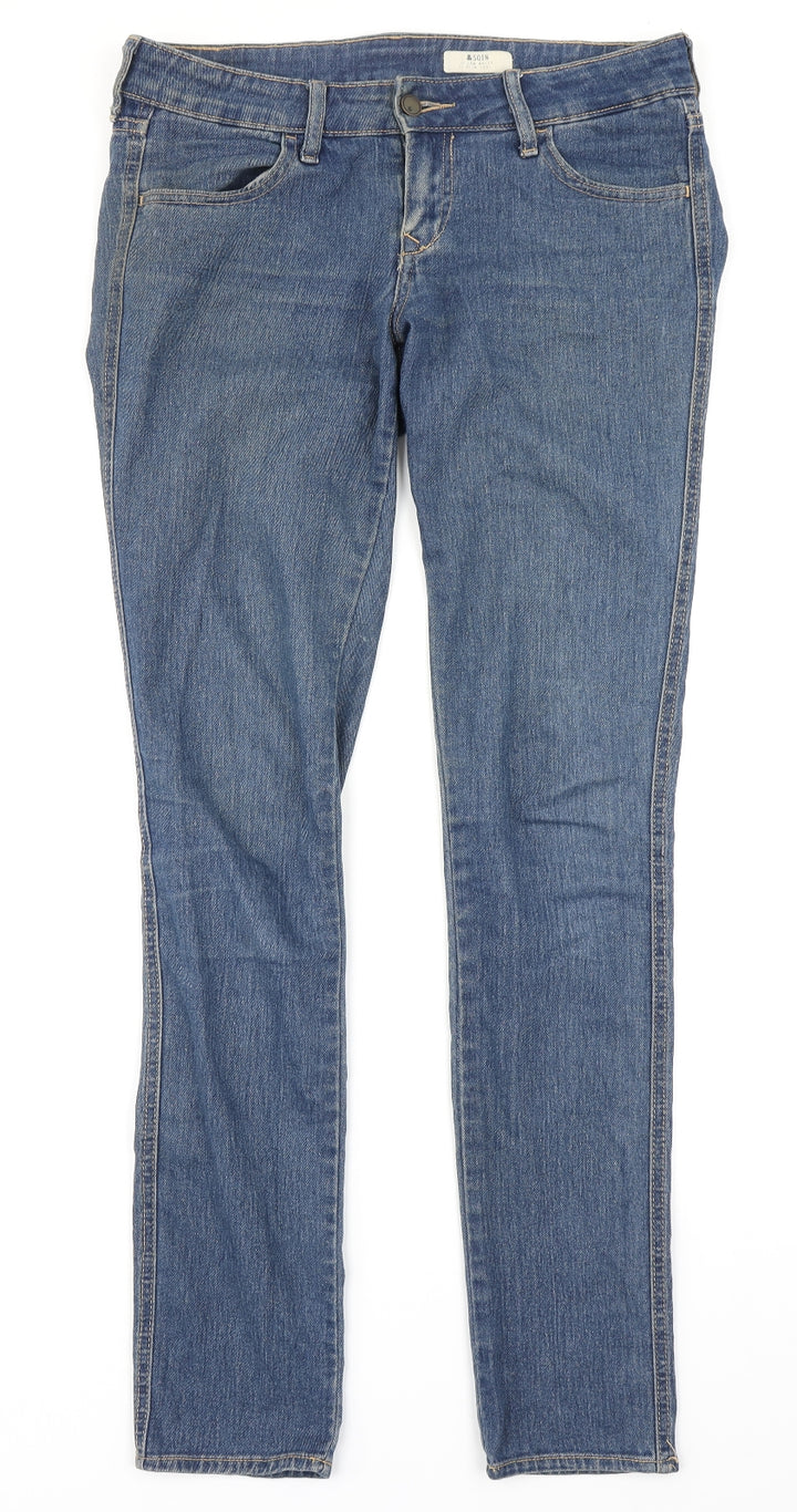 SQIN Womens Blue  Denim Skinny Jeans Size 28 in L32 in